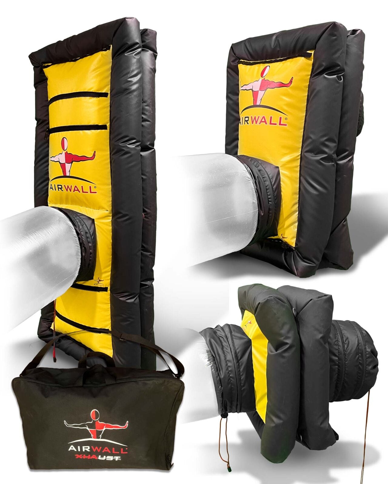 AIRWALL® Xhaust Kit Components and Carrying Case