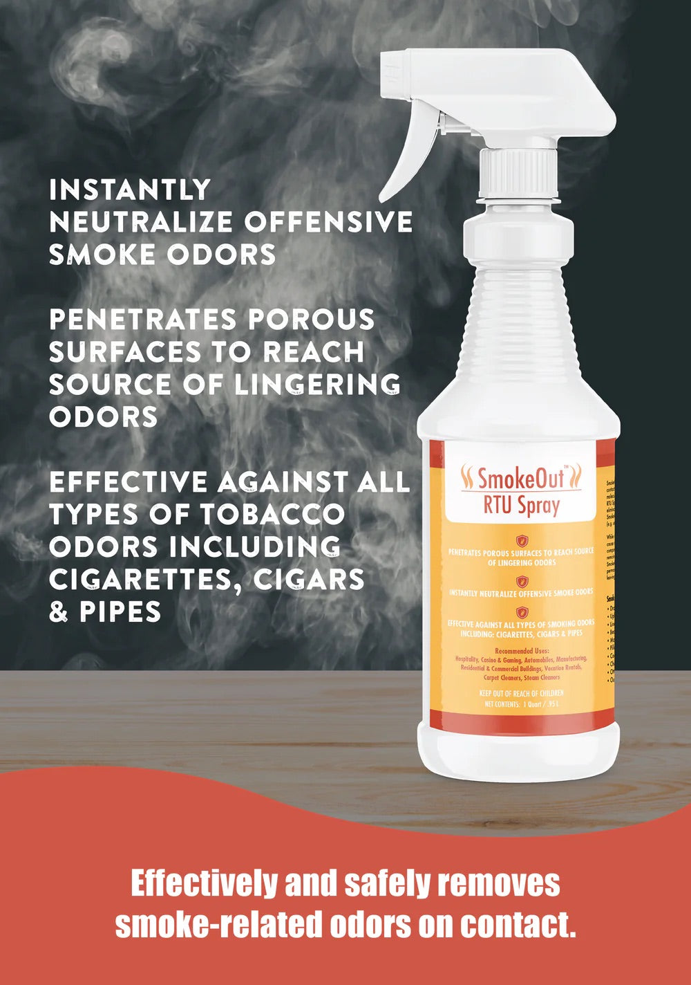 SmokeOut® RTU Spray - 32 oz Bottle