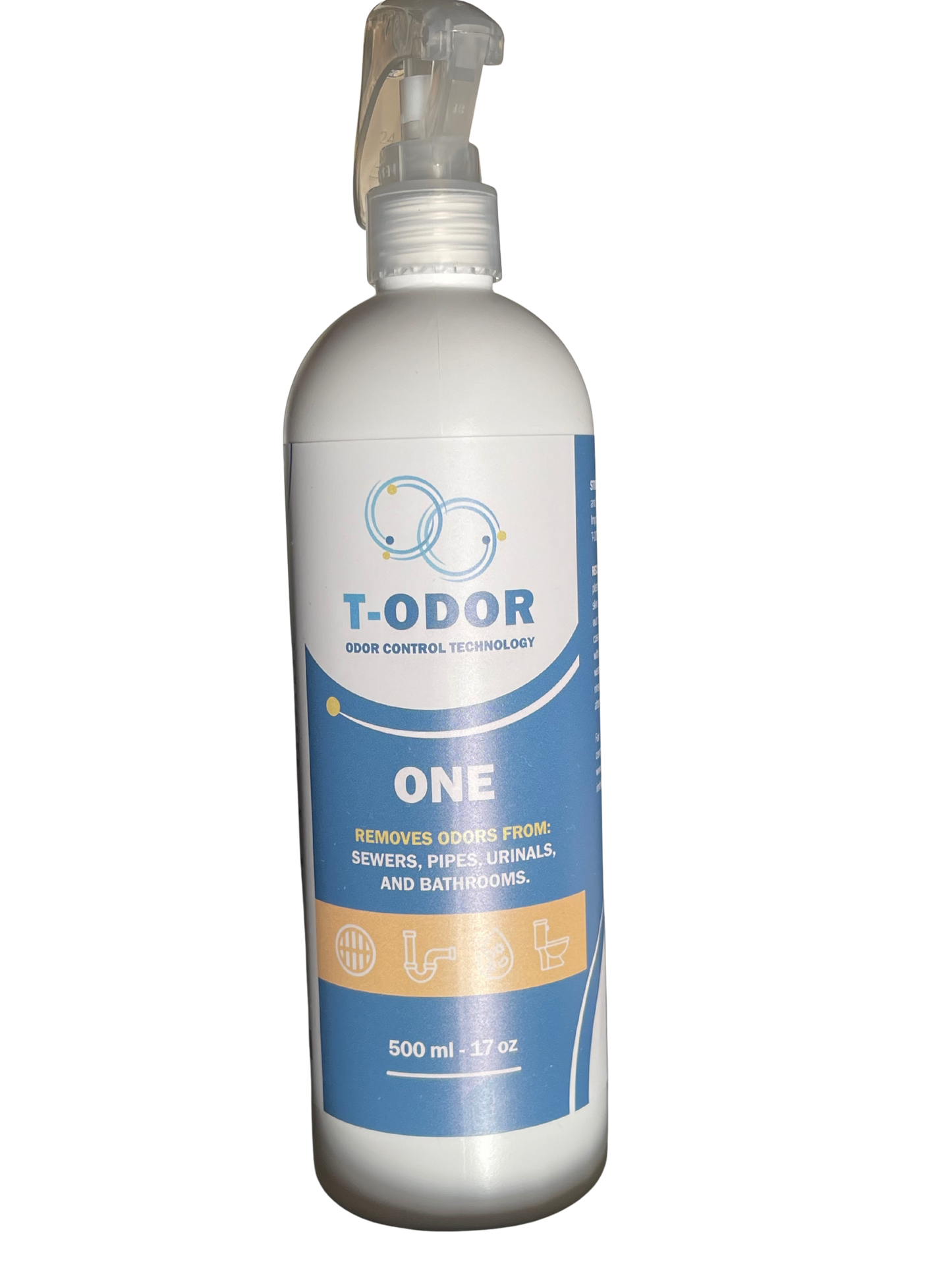T-ODOR Molecular Solution I 500ml spray bottle on a white background