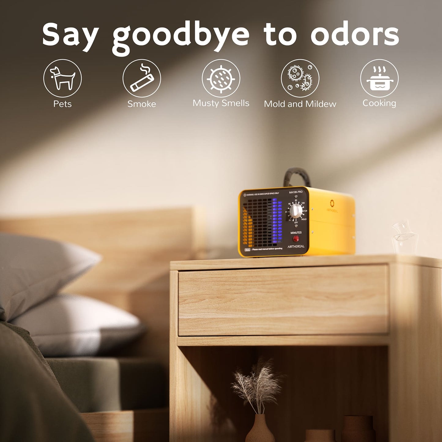 Airthereal MA10K-PRO Ozone Generator – 10,000 mg/h Professional Odor Removal