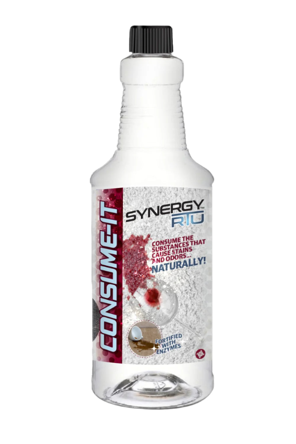 32oz bottle of CONSUME-IT™ natural enzymatic odor and stain remover