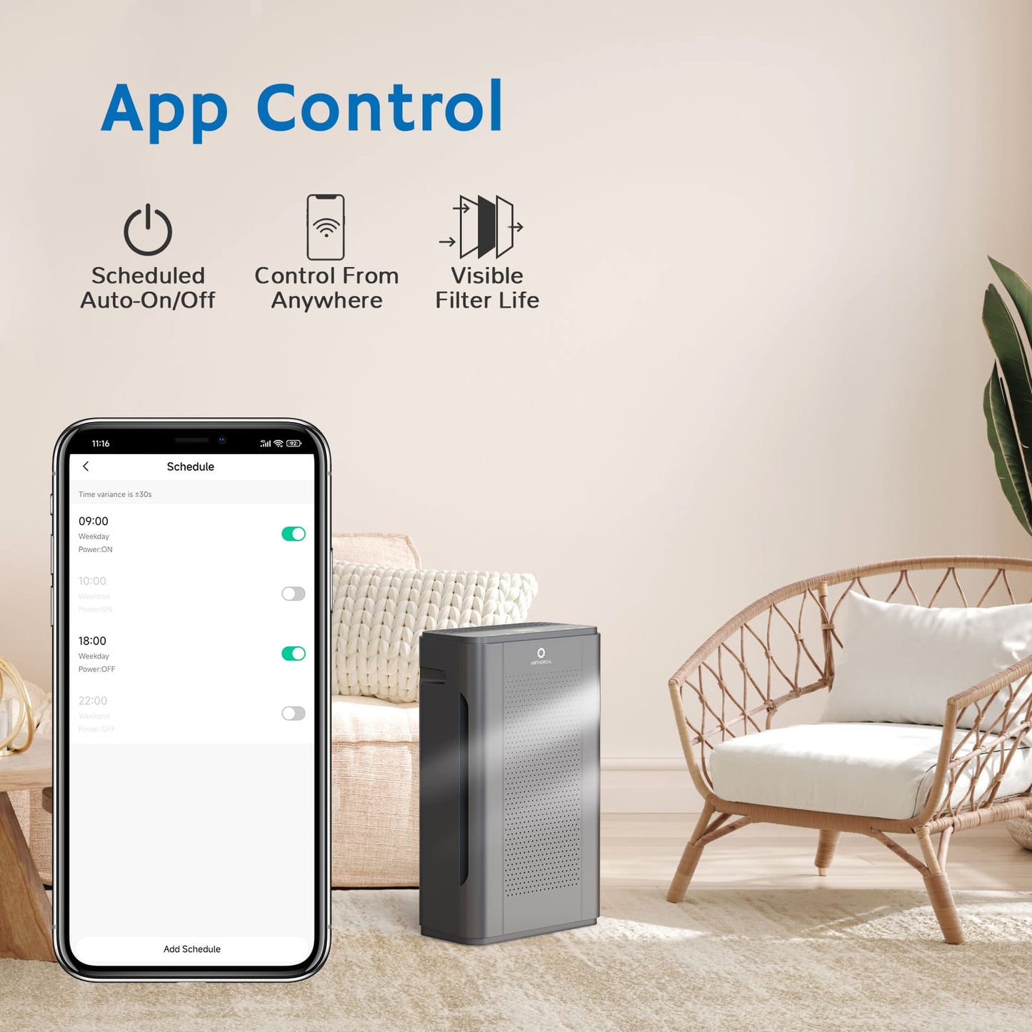 Airthereal Pure Morning APH320 Smart WiFi Air Purifier