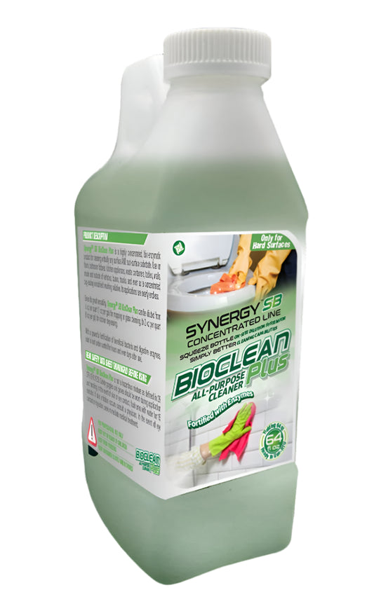 BioClean Enzymatic Cleaner-Degreaser 64 fl oz – concentrated enzyme formula for deep cleaning and odor removal