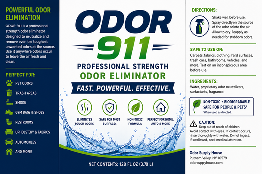 Odor-911™ Odor Neutralizer | Penetrates 5x Deeper | Biodegradable
