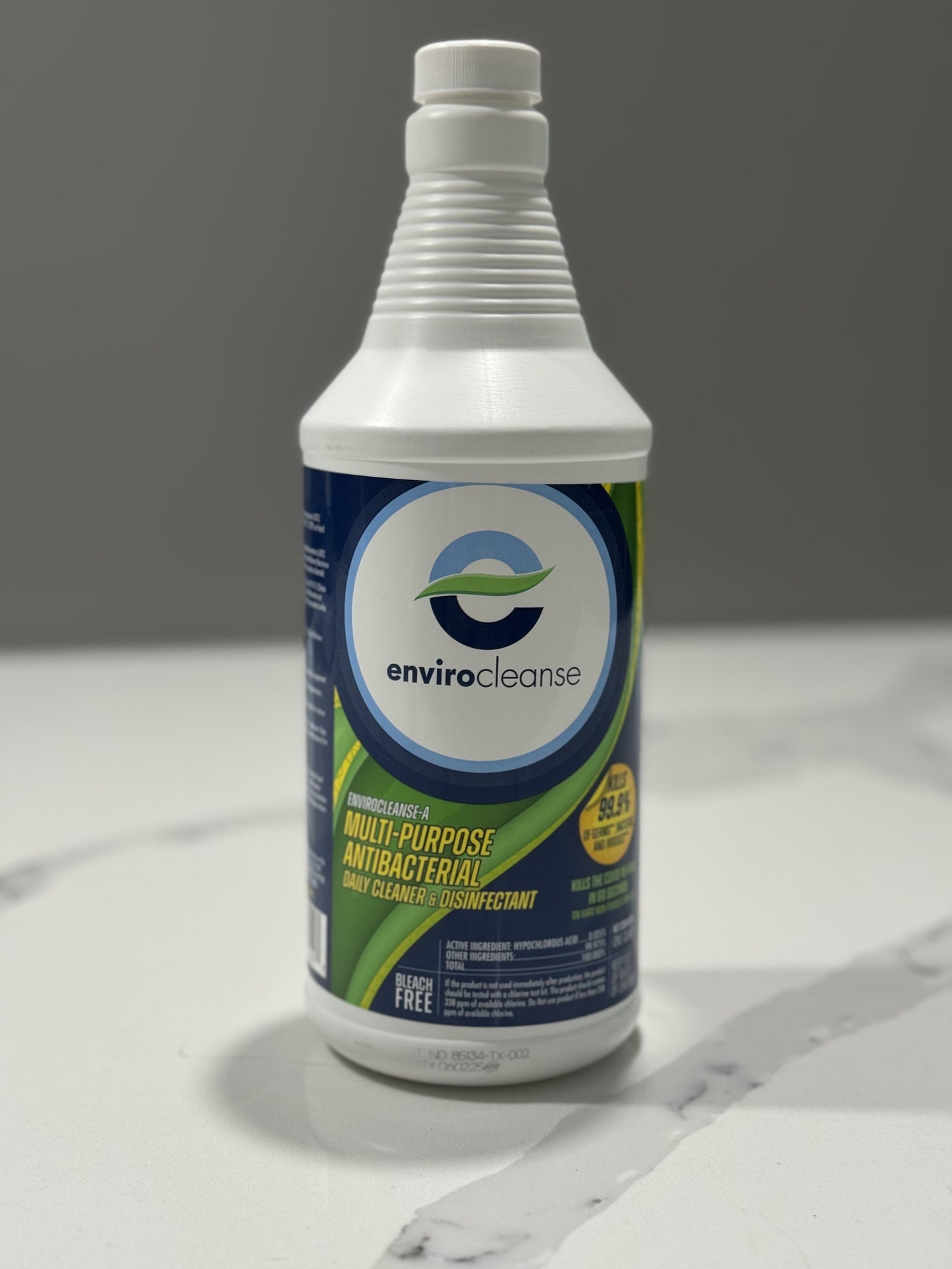 Envirocleanse-A HOCl Disinfectant and Odor Remover One Quart Bottle With Trigger Sprayer