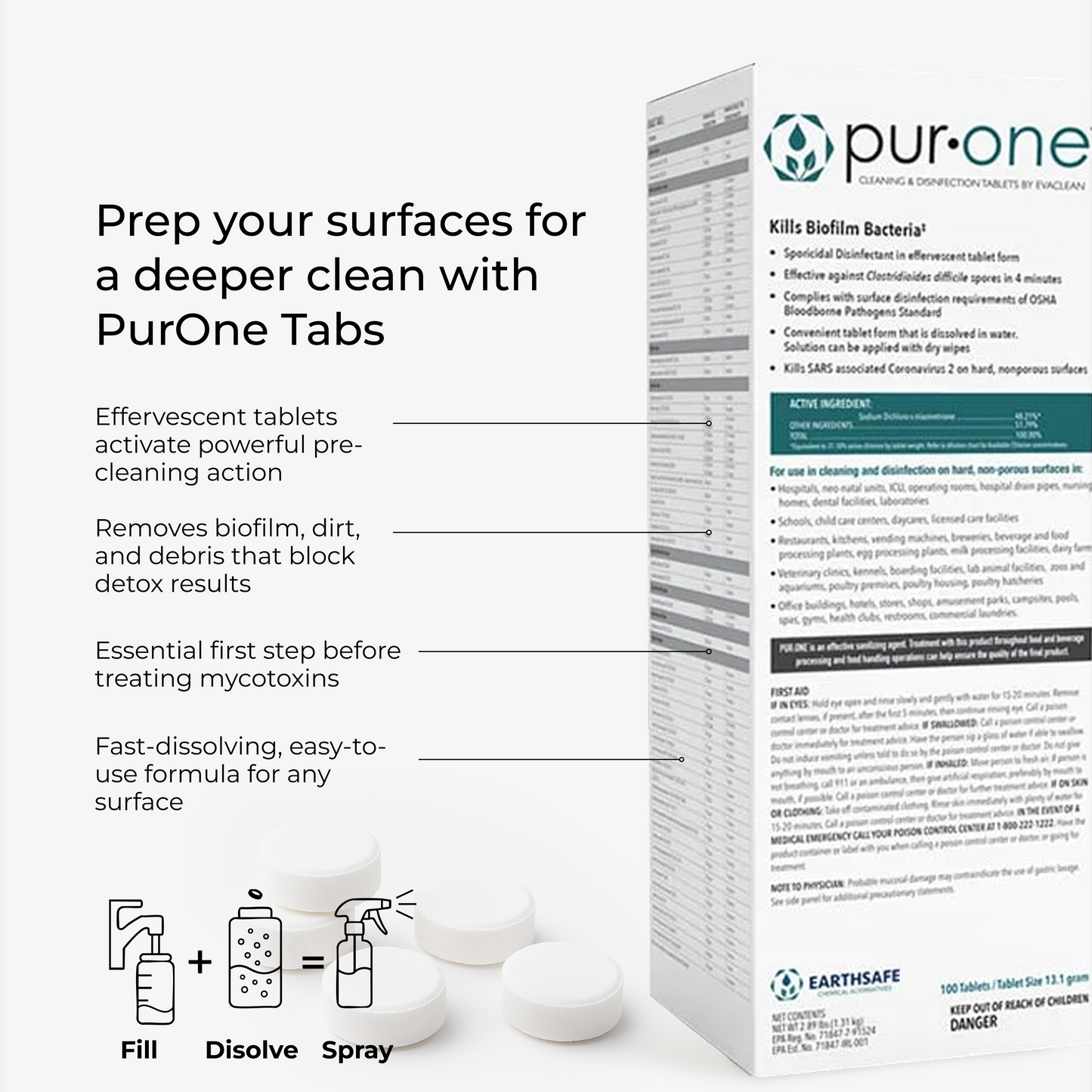 PurOne Multipurpose Cleaning & Disinfection Tablets (2PK)