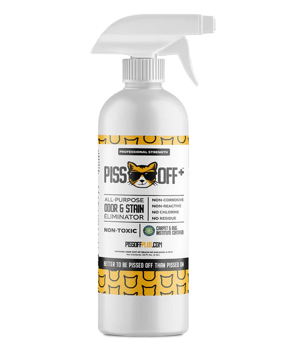 PISS OFF+ All Purpose Stain & Odor Remover – 32 Oz Spray Bottle