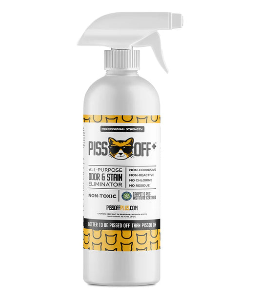 PISS OFF+ All Purpose Stain & Odor Remover – 32 Oz Spray Bottle