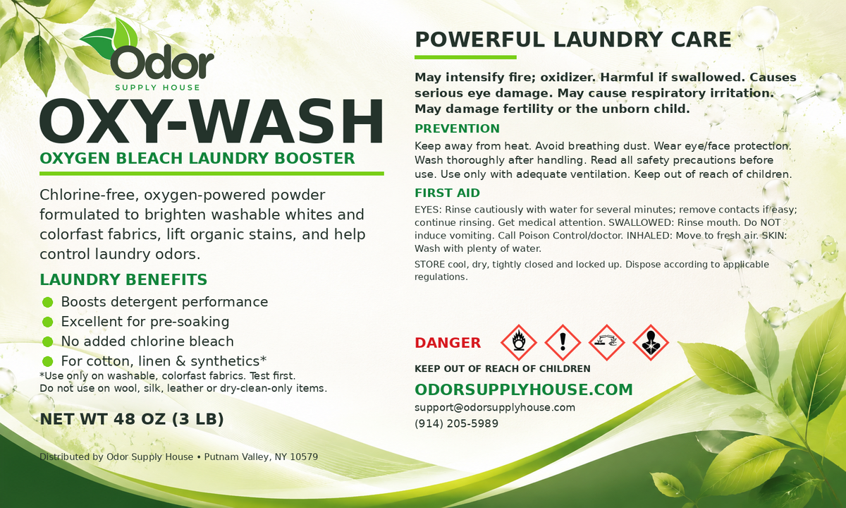 Oxy-Wash™ Oxygen Bleach Laundry Booster – 48 oz
