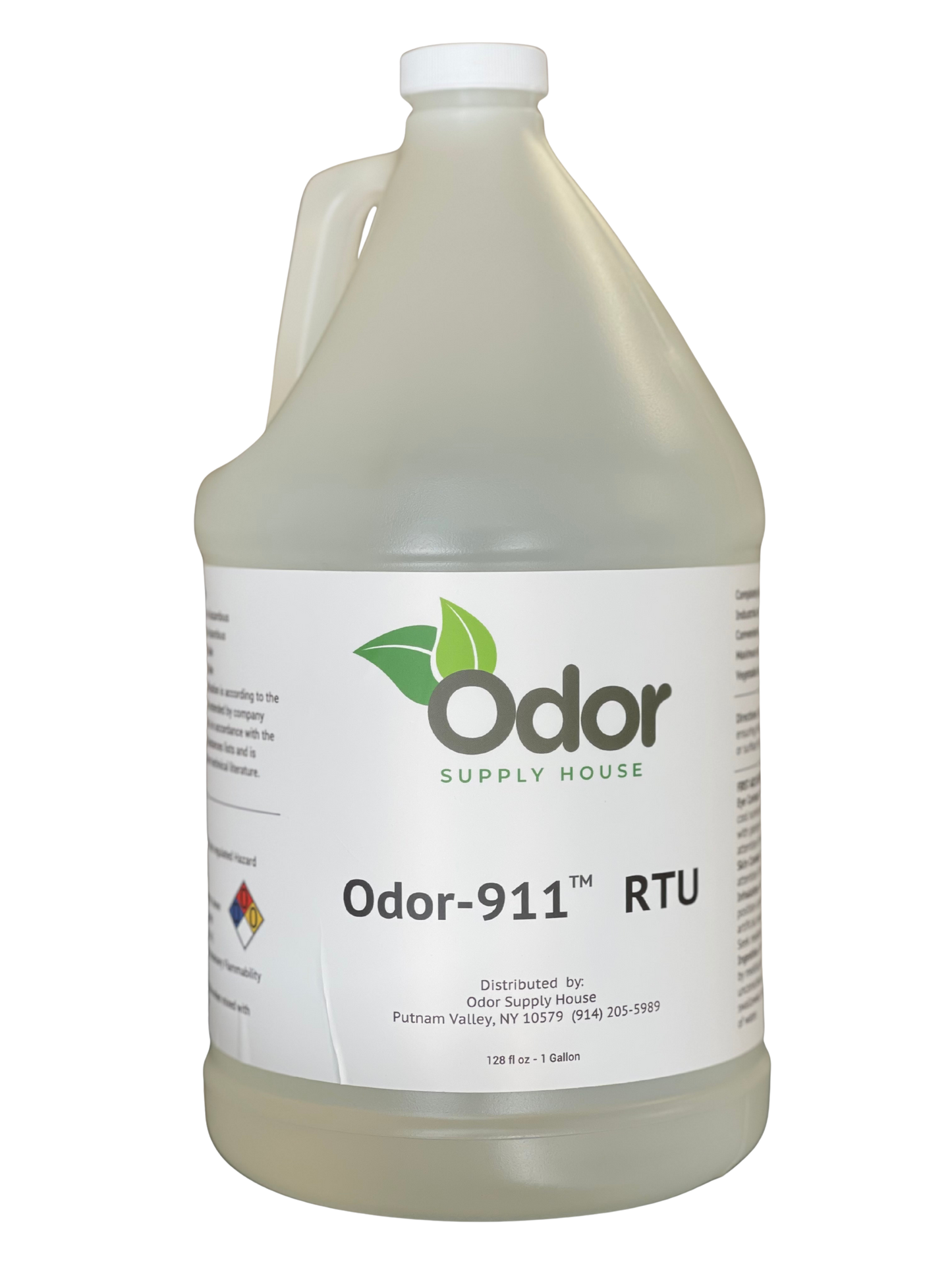 Gallon container of Odor Supply House Odor-911 RTU on a white background
