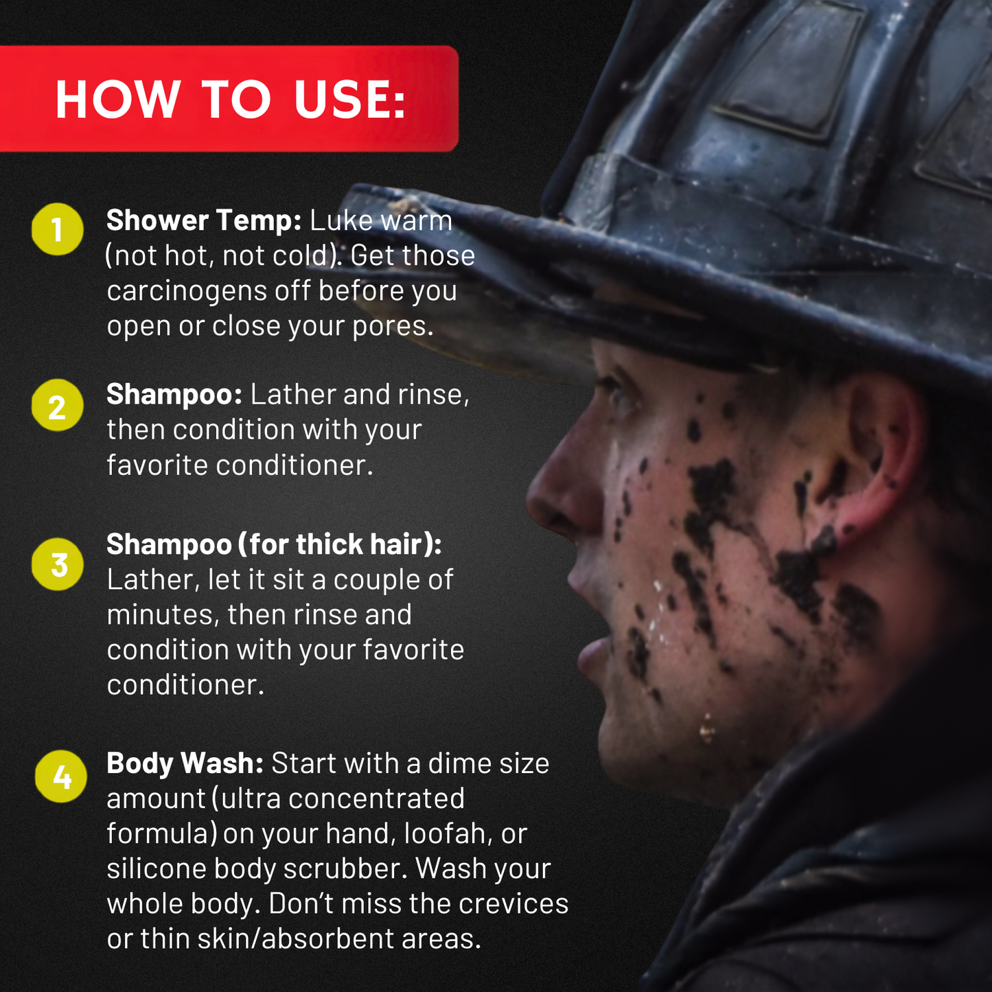FLAME Natural Decon Shampoo + Body Wash