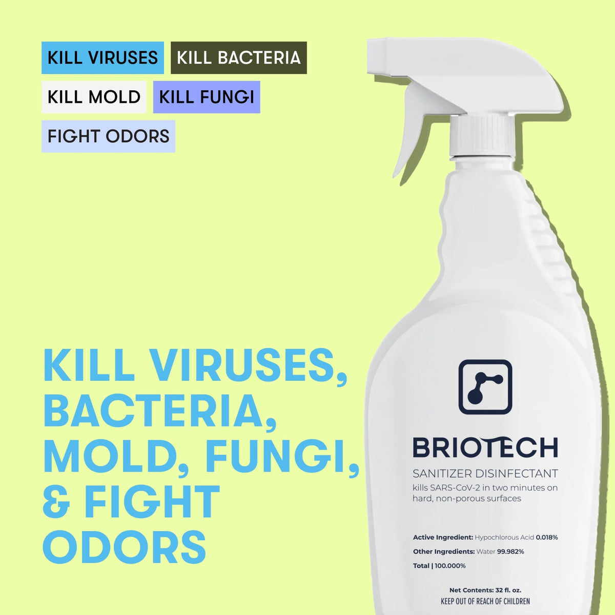 Briotech Sanitizer + Disinfectant