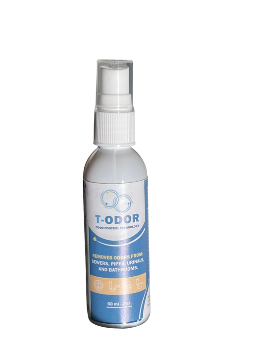T-ODOR Molecular Solution I, 2oz pocket sized spray bottle on a white background