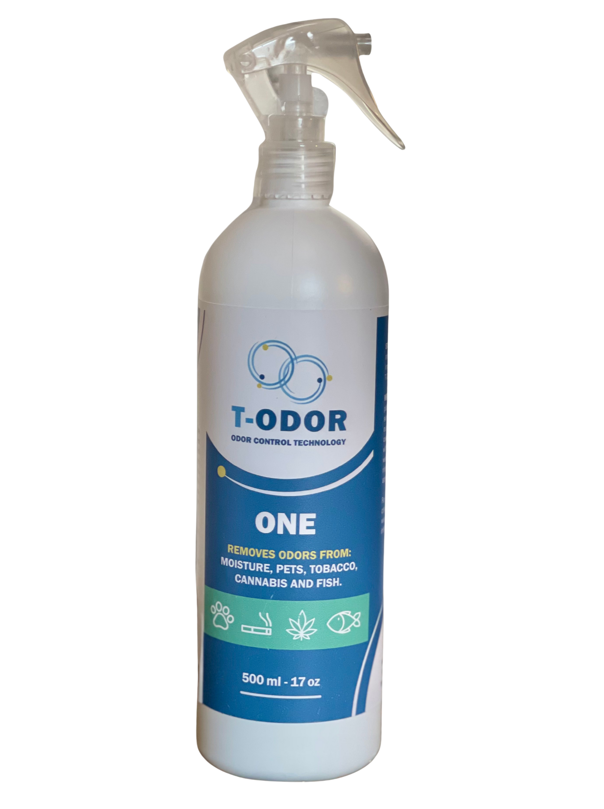 T-Odor Molecular Solution III, 500ml Spray Bottle on white background