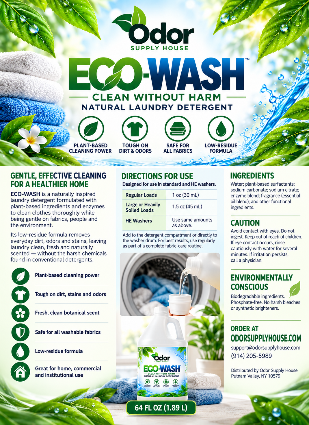 Eco-Wash spec sheet
