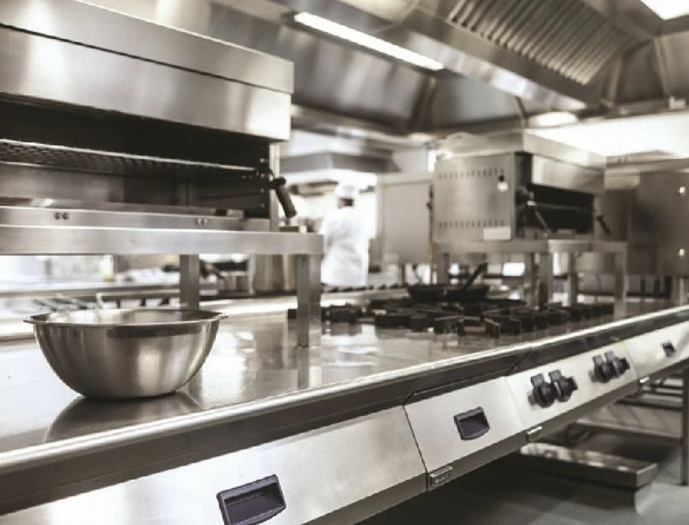 commercial kitchen stainless steel